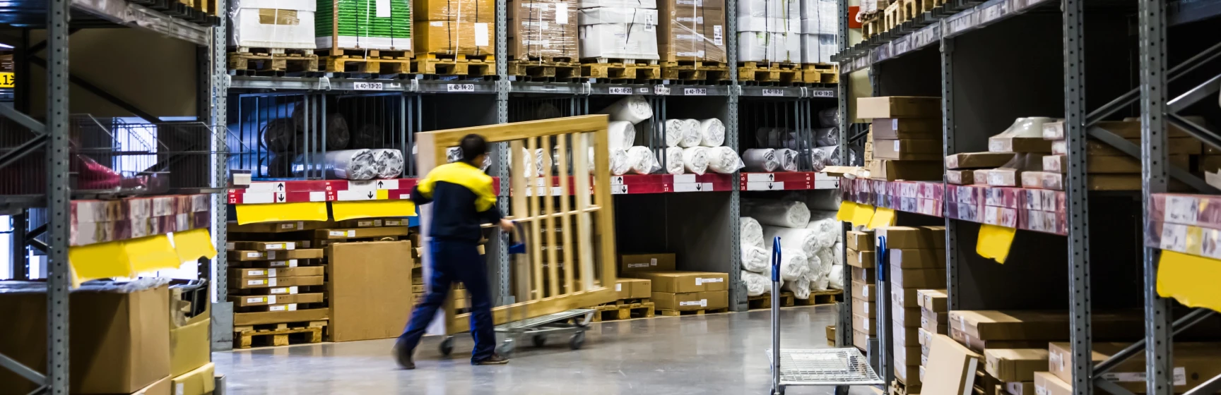 Warehouse distribution center representing rtg procurement strategy consulting services for mid-sized businesses
